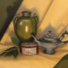Pewter & Green Vase; 11x14; $800